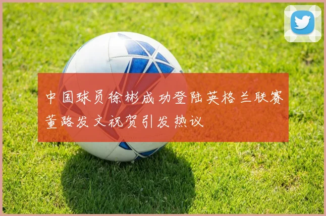 中国球员徐彬成功登陆英格兰联赛董路发文祝贺引发热议
